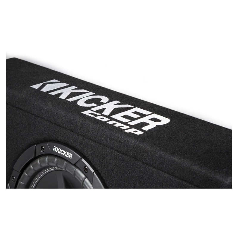 Kicker 43TC104 Comp 10-inch Subwoofer in Thin Profile Ported Enclosure