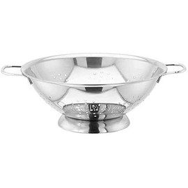 Judge MJ11 Large Stainless Steel Colander, 28cm, Easy-Grip Twin Handle, Dishwasher Safe - 25 Year Guarantee