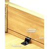 Table Top Fasteners, Z Clips for Table Tops 20 Packs