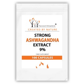 ASHWAGANDHA - Forest Vitamin Strong Ashwagandha Extract 9% - 700mg in 1 Kapsel - Ashwagandha Root Extract - Gedächtnis und Konzentration