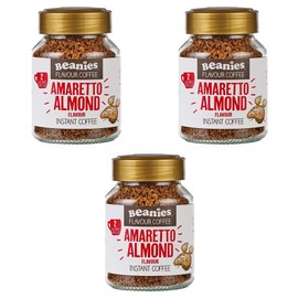 Beanies Amaretto Almond Flavour Instant Coffee 50g, 3 Pack