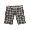 Lavecchia LV-65 Men's Plus Size Cargo Shorts with Belt, checked