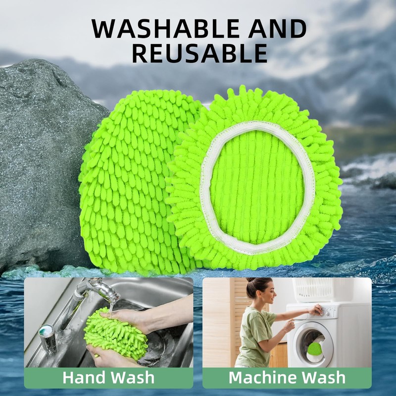 Mop Heads Replacements,3 Pack Spin Mop Refill Replace Head for