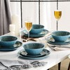 FINE&NICE Melamine Dinnerware Set of 12Pcs, Dish Set for 4,