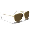 MERRY'S Retro Metal Square Aviator Polarized Sunglasses for Men Women