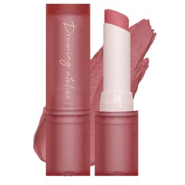 I'M MEME Velvet Lipstick - Drawing Atelier | Highly-Pigmented, Long-lasting, Velvet-matte Finish, 10 Quiet, 0.12 Oz