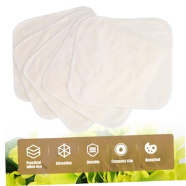 Baluue 5Pcs Face Washing Towels Reusable Washable Gentle Cleansing Cloths for All Skin Absorbent Face Cleaning Towels