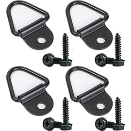 ZHOFONET Lashing Eyelets for Attachments, V Ring, Pack of 4 Lashing Ring, Hook Assembly Lashing Eyelets, V Ring Anchor, High Performance Anchor for Trucks, Trailers, Pickup, Trucks, Motorhome Bed for