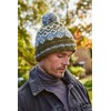Pachamama Men Wool Beanie Bobble Hat Fleece Lined Handknitted Contemporary