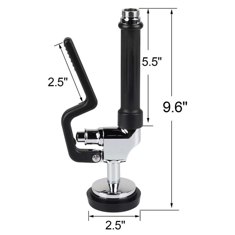 KWODE Pre-Rinse Spray Valve Replacement Head with Handle Grip Assembly