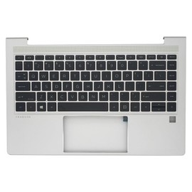 Jxjslp Replacement Upper Case Palmrest for HP Probook 440 445 G9 Series Laptop 14'' Notebook Non-Backlit Keyboard Assembly N01286-001 Silver