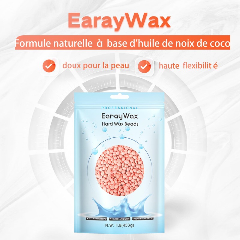Earaywax Wax Beads Professional Wax for Hair Removal 16oz -