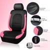 CAR PASS Leather Seat Covers, Breathable Universal Car Seat Cover