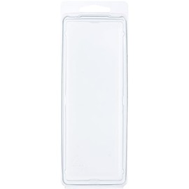 Collecting Warehouse Clear Plastic Clamshell Package/Storage Container, 6.125" H x 2" W x 1.25" D, Pack of 100