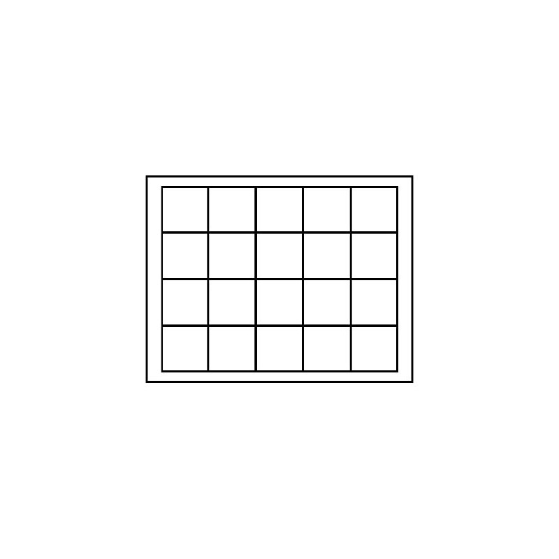 Lindner 2364-2120CE NERA M coin case with a black insert