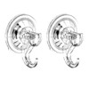 2pcs Suction Hooks,Heavy Duty Plastic Strong Vacuum Suction Cup,Clear Reusable
