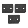 3x Trade-Shop Sponge Filter/Foam Filter/Filter Mat Compatible with Miele TCF650WP