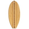 Totally Bamboo Lil' Surfer Surfboard Shaped Bamboo Serving and Cutting
