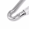 Wideskall® 3.5" Heavy Duty Metal Screw Lock Carabiner Hook Snap