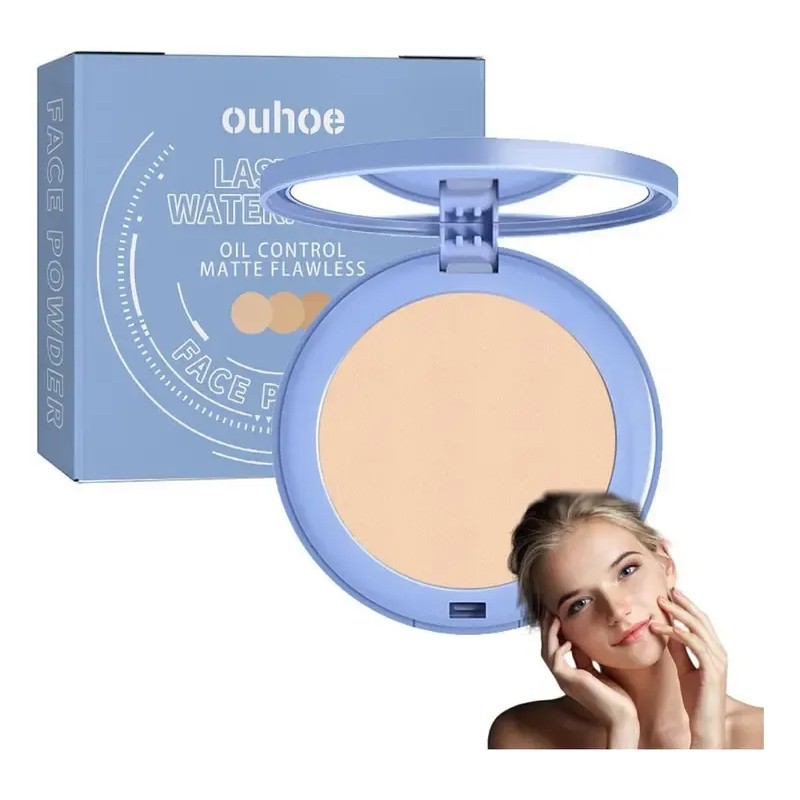 I Polvo Facial Ouhoe Impermeable Larga Duración 12h I