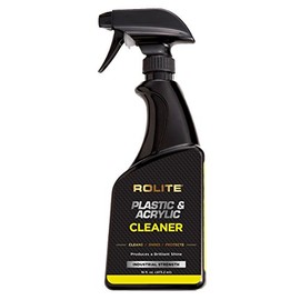 Rolite RPAC16z Plastic & Acrylic Cleaner Spray, 16 fl. oz., High Shine Protectant & Polish for Nonporous Surfaces, Streak-Free Formula for Windshields, Windows, Headlights, Retail Displays