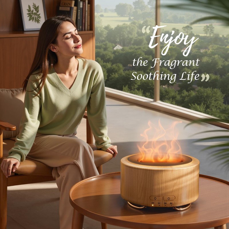 SOLEILHOME Essential Oil Diffuser for Home: 500ML Aroma Diffuser with
