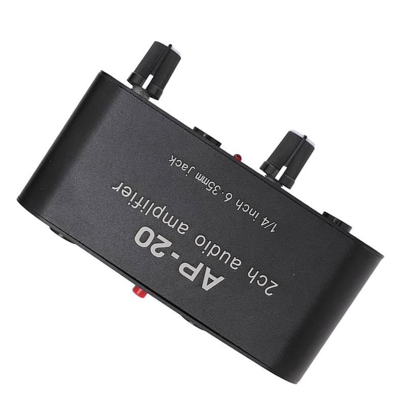 2 Channel Sound Amplifier Balanced 1/4 Inch 6.35mm Gain Independent