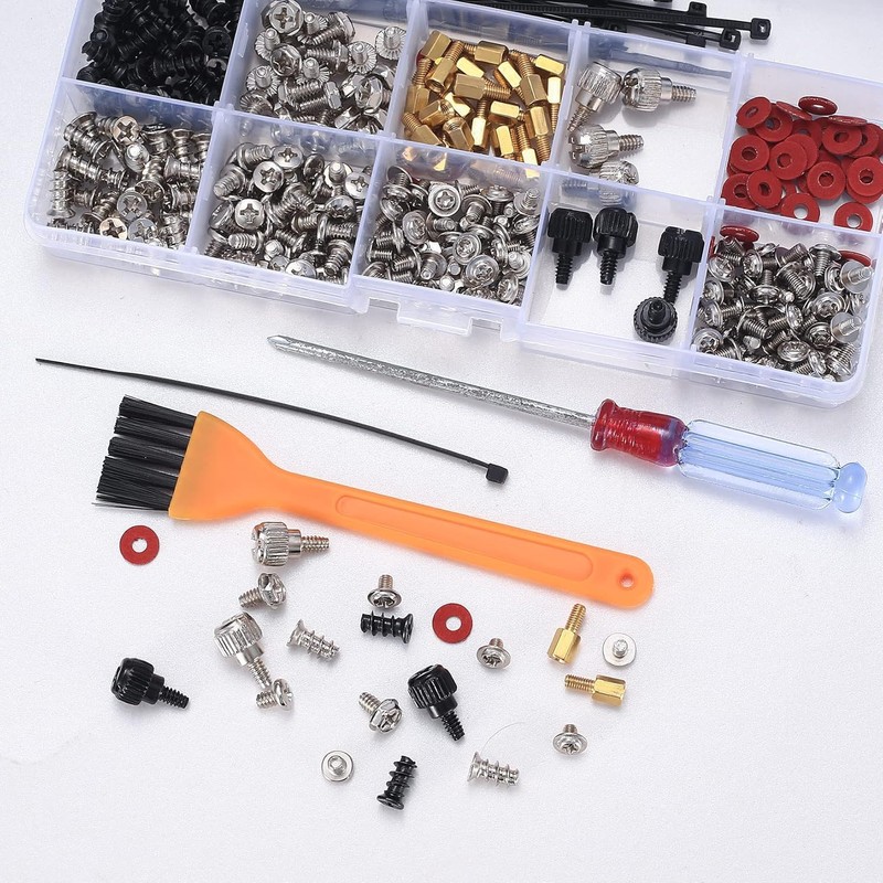 352 Pcs Motherboard Screws Kit - ATX Case Fan Screws