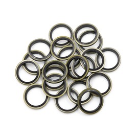 A ABSOPRO Vehicle Oil Crush Washers 16mm ID 22mm OD Aluminum Alloy (Set of 20)