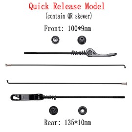 BUCKLOS MTB Wheelset 26" 27.5" 29" Quick Release Disc Brake 32H Mountain Bike Wheels, High Strength Aluminum Alloy Rim Black Bike Wheel, Suitable 8-10 Speed Cassette Mountain Bike Wheelset