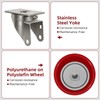 NINOSO 3" Caster Wheels, Stainless Steel Casters Set of 4