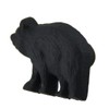 Matte Black Cast Iron Forest Bear Drawer Cabinet Pull Set