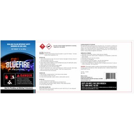 Pack of 3, BLUEFIRE Standard Propane Gas Cylinder Canister Welding Brazing Soldering Fuel Gas for HVAC Plumbing Cooking Grilling and Camping 1 lb Small Propane Tank for Propane Torch Head Weed Torches