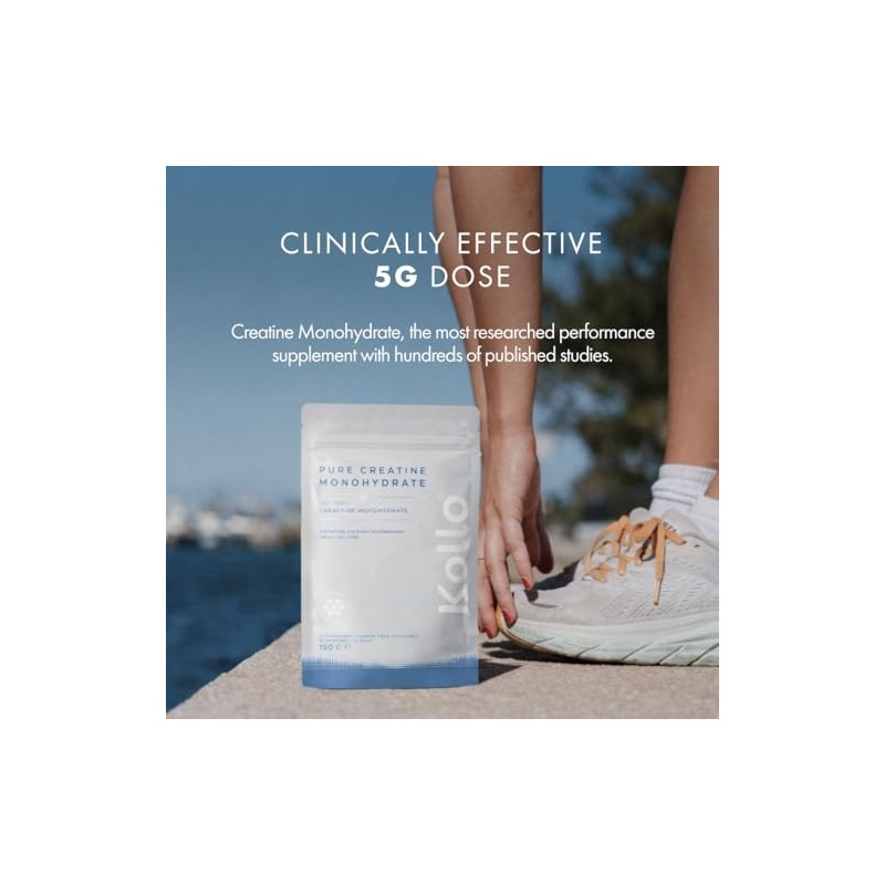 Kollo Creatine Monohydrate Powder-Pure Creatine Monohydrate Powder for Strength &