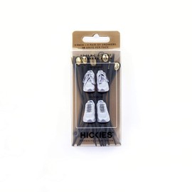 HICKIES Elastic 1.0 No-Tie Shoelaces, Black and Gold