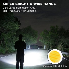 Rechargeable Camping Light 10000mAh 6000LM Cob Light 2400/4000/6500K Tent Light Portable Cob Light Waterproof Tent Light Power Failure Emergency Survival Kit