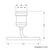 ledscom.de Retro Table Lamp, Switch, Black, 1x E27 Max. 60