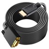 Generic HDMI to VGA Adapter, 30ft, with Audio, Gold-Plated Connector,