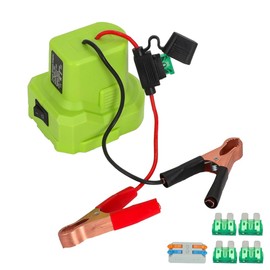 Jumper Cables Adapter for Ryobi 18v Battery Jump Starter, for Jump starting Cars Trucks Tractors (Battery is NOT INCLUDED)