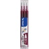 Pilot Pen Frixion Ball 2261022F Refill Rollerball Pen Thickness 0.7 mm Dark Red Erasable Pack of 3