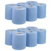 REQUISITE NEEDS Blue CENTREFEED Rolls 2 PLY Paper Towels Hand