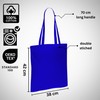 Wonky Line Premium Cotton Tote Bag, Eco-Friendly Shopping Bag, 100%