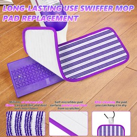 Reusable Mop Pads Refills for Swiffer PowerMop - Microfiber Wet Pads Refill Spray Mop Reusable Pads for Swiffer Mop, Also can be Disposable Power Mop Pads Refills for Multi-Surface Cleaning, 24PCS