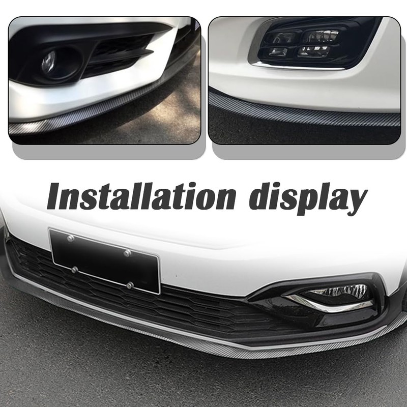 8.2Ft Carbon Fibre Front Lip As Front Bumper Protector,Upgraded Widen