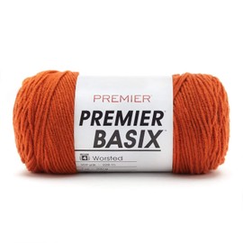Premier Yarns Basix, Solid Worsted Yarn, Made of Acrylic, Ideal Yarn for Crocheting and Knitting, 359 Yards, Buff