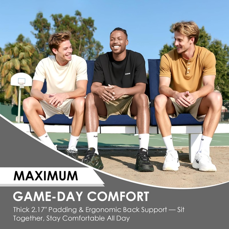 LLEVTIC Stadium Seats with Back Support – Bleacher Chairs with