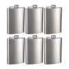 Top Shelf Flasks Stainless Steel Hip Flasks, 8 oz, Set