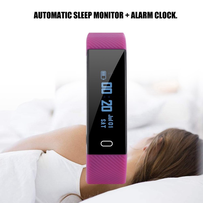 0.86inch IPS Color Screen Smart Bracelet Pedometer Sport Bluetooth Purple