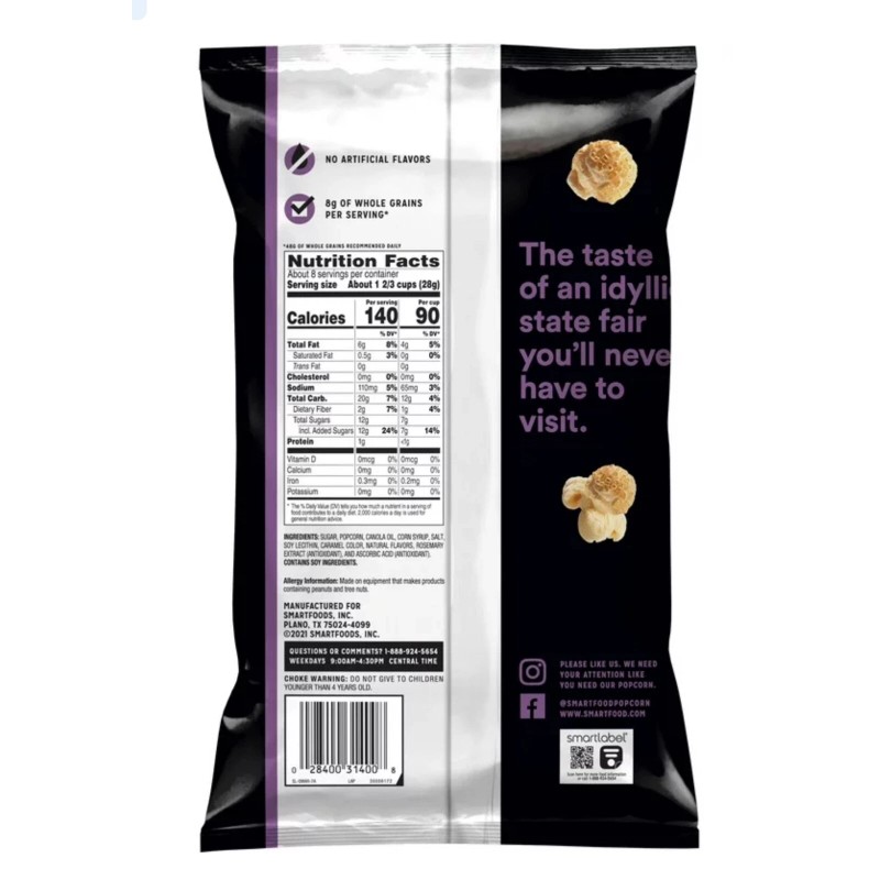 Smartfood Brand New Limited Edition Smartfood Sweet Salty Kettle Corn