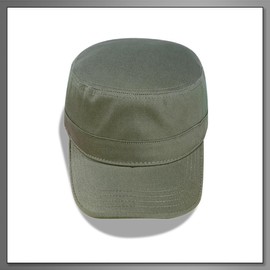 Buzz Selection CAP205 Plain Military Cap, Hat, Design, Stylish, Cool, Men's, Women's,, green